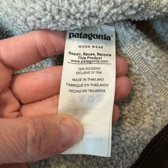 Patagonia Mens Gray Brown 1/4 Zip Better Sweater Fleece Jacket Size Medium 25522 - Picture 4 of 7